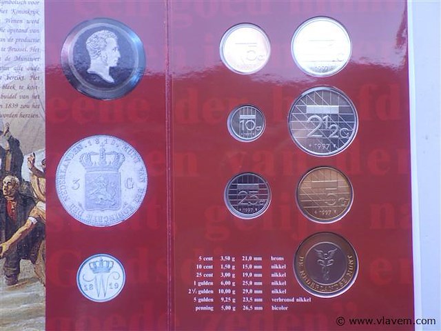 Muntenset nederland 1997 - afbeelding 3 van  6