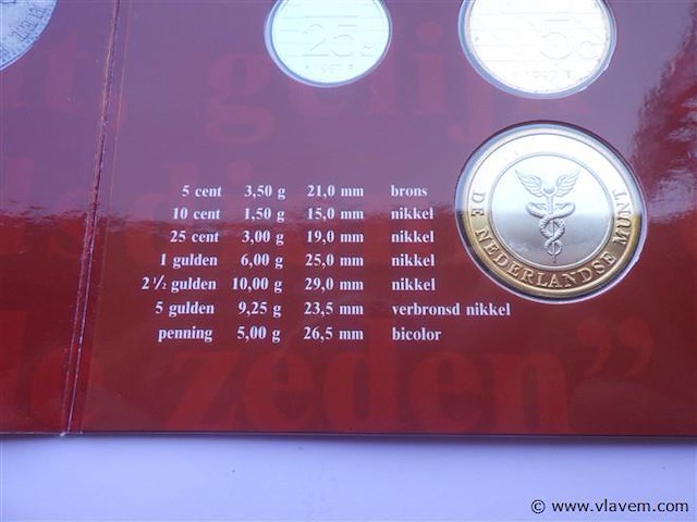Muntenset nederland 1997 - afbeelding 4 van  6