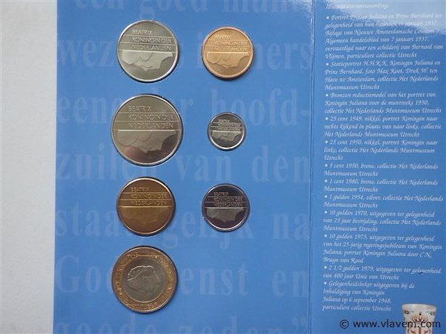 Muntenset nederland 2001 gulden - afbeelding 5 van  5