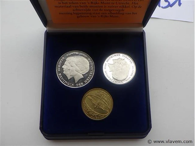 Muntenset nederland rijksdaalder en gulden 1980 - afbeelding 3 van  3