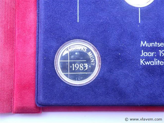 Muntenset rijks munt utrecht 1983 inclusief zilver .925 - afbeelding 5 van  9