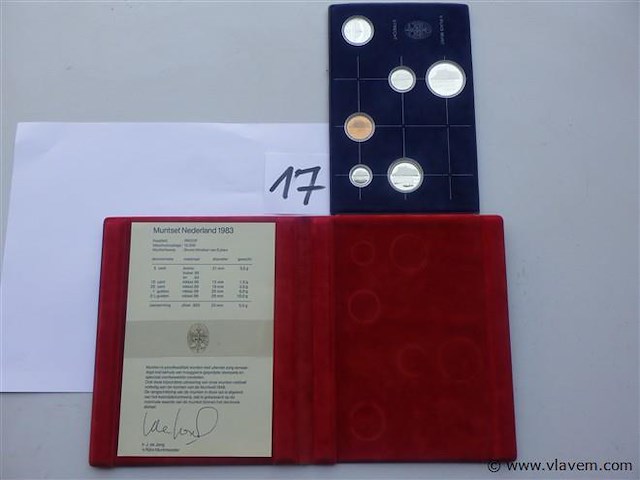 Muntenset rijks munt utrecht 1983 inclusief zilver .925 - afbeelding 9 van  9