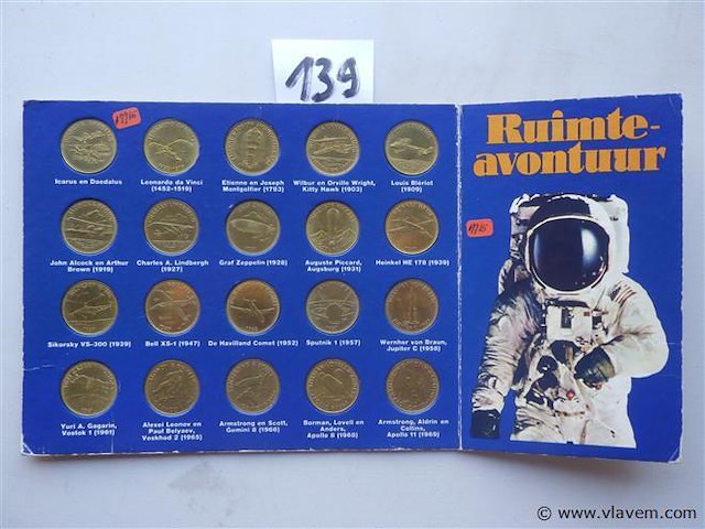 Muntenset ruimteavontuur shell - afbeelding 1 van  3