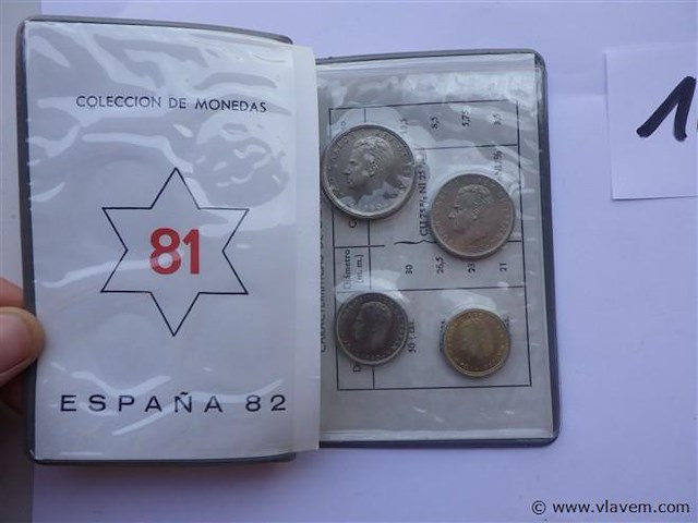 Muntenset spanje 81- 1982. - afbeelding 2 van  6
