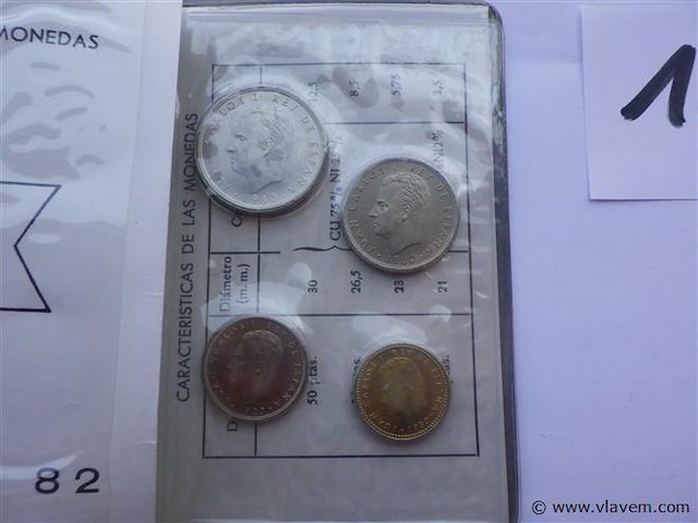 Muntenset spanje 81- 1982. - afbeelding 3 van  6