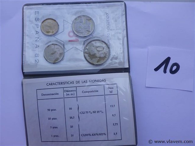 Muntenset spanje 81- 1982. - afbeelding 4 van  6
