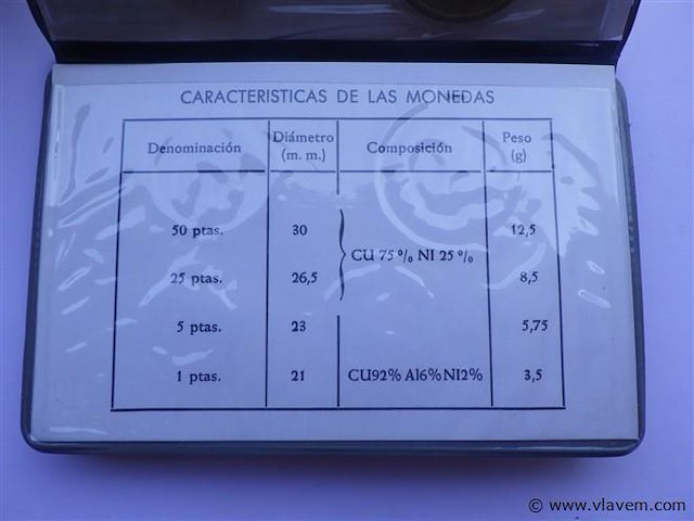 Muntenset spanje 81- 1982. - afbeelding 5 van  6