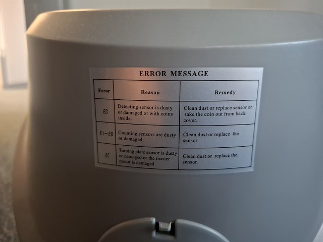 Muntgeld telmachine met luchtbevochtiger o.a. medisana - afbeelding 5 van  5