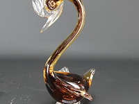 Murano massief glazen zwaan - afbeelding 1 van  5