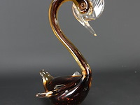 Murano massief glazen zwaan - afbeelding 4 van  5