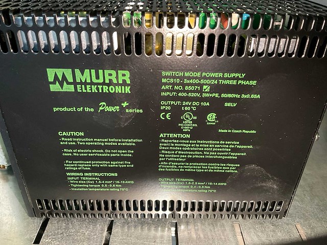 Murr elektronik mcs10 schakelende voeding - afbeelding 2 van  2