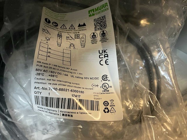 Murr elektronik partij voedingen, kabels en switches t.b.v. robotica - afbeelding 13 van  40