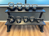 Muscle power kettlebell rack met 9 kettlebells - afbeelding 2 van  4