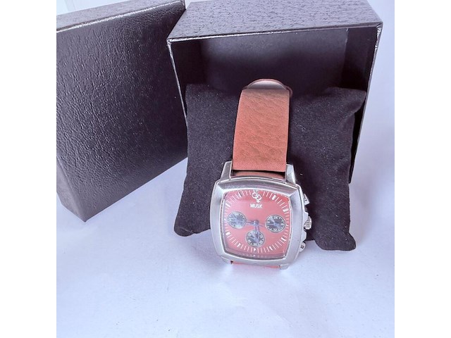 Musk chronograaf herenhorloge met nieuwe band - afbeelding 1 van  6