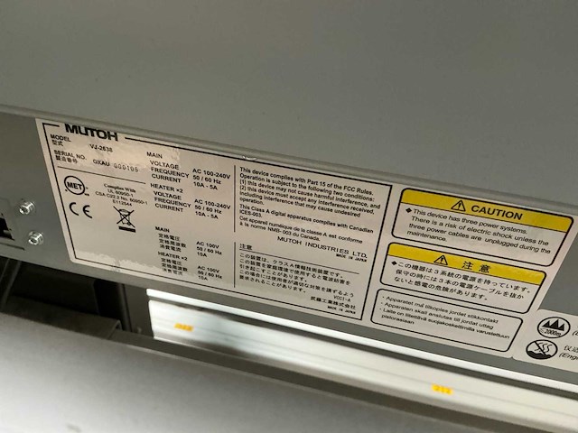 Mutoh valuejet vj)2638 duel head mild solvent - afbeelding 9 van  9