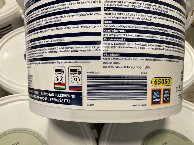 Muur-, plafond- en houtverf - 2,5 liter - aloe vera (77x) - afbeelding 5 van  9