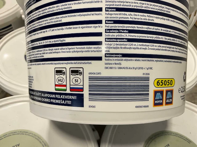 Muur-, plafond- en houtverf - 2,5 liter - aloe vera (77x) - afbeelding 5 van  9