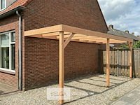 Muur carport/overkapping, afm b310xd300xh185/225 cm - afbeelding 3 van  7