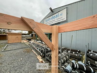 Muur carport/overkapping, afm b310xd300xh185/225 cm - afbeelding 5 van  7
