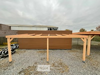 Muur carport/overkapping, afm b310xd600xh185/225 cm - afbeelding 2 van  7