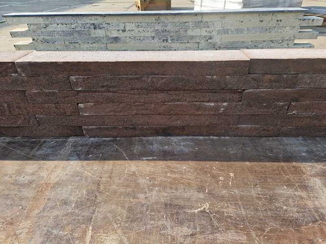 Muurblokken brown black genuanceerd (ca.224 stuks) - afbeelding 2 van  5