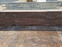 Muurblokken brown black genuanceerd (ca.896 stuks)