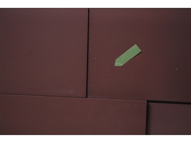 Muurdecoratie rood fsc 100% l70xb90xh2,5cm - afbeelding 5 van  5