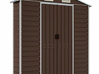 Muurkast gegalvaniseerd staal bruin - afm: 191x40x198 cm (bxdxh) - afbeelding 1 van  1