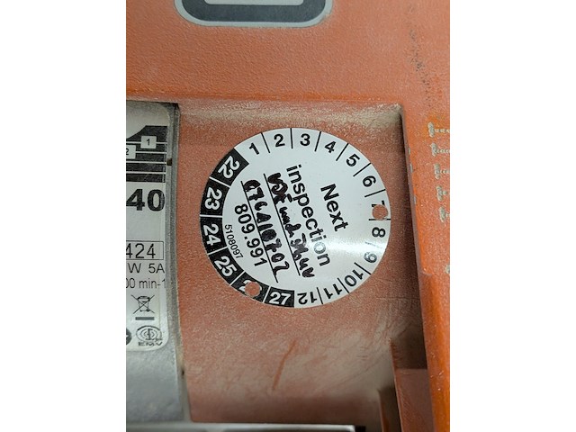 Muursleuvenfreesmachine 230v spit, f40, bouwjaar 2012 - afbeelding 8 van  8