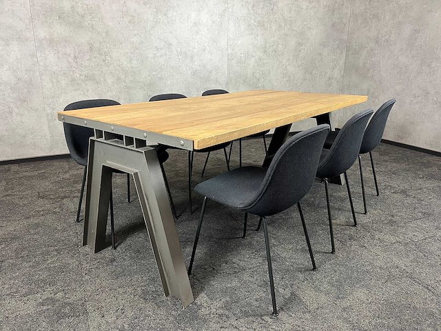 Muuto - 6p industriële vergaderopstelling 200x100 - afbeelding 1 van  18