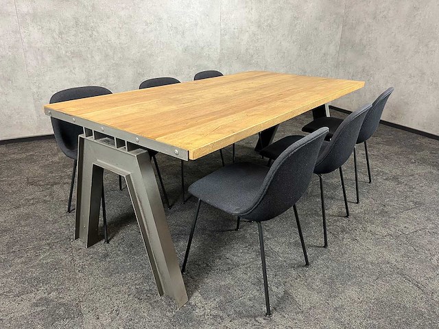Muuto - 6p industriële vergaderopstelling 200x100 - afbeelding 2 van  18