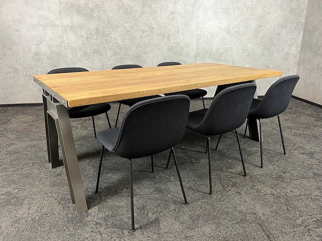 Muuto - 6p industriële vergaderopstelling 200x100 - afbeelding 5 van  18