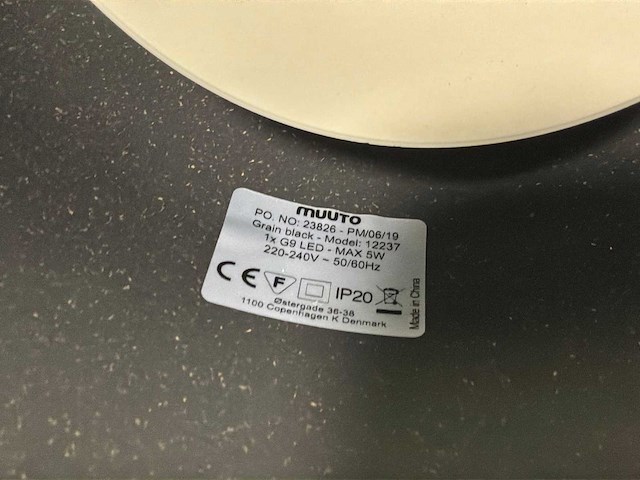 Muuto grain black 12237 plafondlamp (8x) - afbeelding 7 van  7