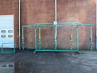 Muyen - glasinstallatieset 1000kg, max lengte 725cm - compressor, 5 verstelbare armen met 2 zuigers, 2 bokken - afbeelding 1 van  13