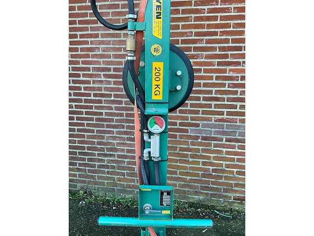 Muyen - glasinstallatieset 1000kg, max lengte 725cm - compressor, 5 verstelbare armen met 2 zuigers, 2 bokken - afbeelding 12 van  13