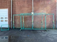 Muyen - glasinstallatieset 1000kg, max lengte 725cm - compressor, 5 verstelbare armen met 2 zuigers, 2 bokken