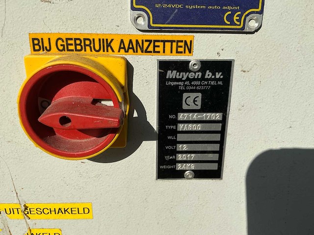 Muyen - va811 - vacuümheffer met radiografische bediening - 2015 - afbeelding 2 van  15