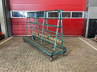 Muyen dubbelzijdige glas transportkar