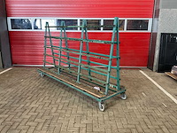 Muyen dubbelzijdige glas transportkar