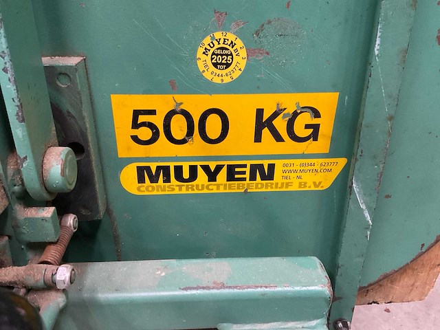 Muyen va114e glaszuiger - 500 kg - afbeelding 4 van  10