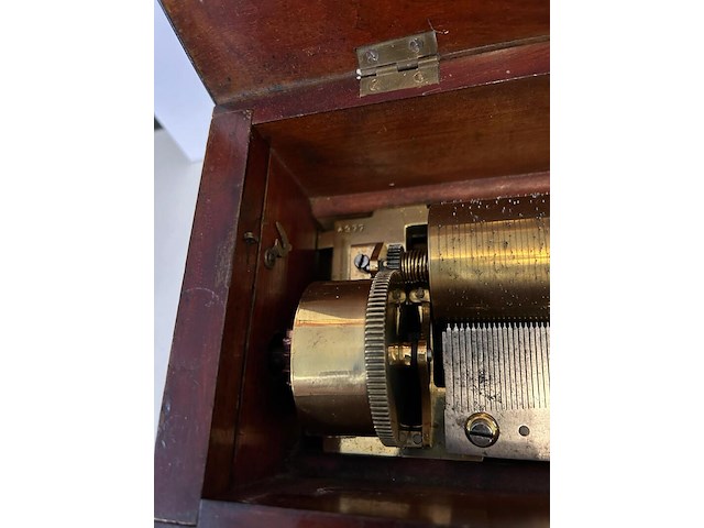 Muziek speeldoos 4 melodien nicole frerès ca 1840 - afbeelding 8 van  9