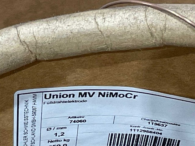 Mv ni m o cr - metaal poeder gevulde draad 1,2 mm (200 kg) - afbeelding 4 van  5