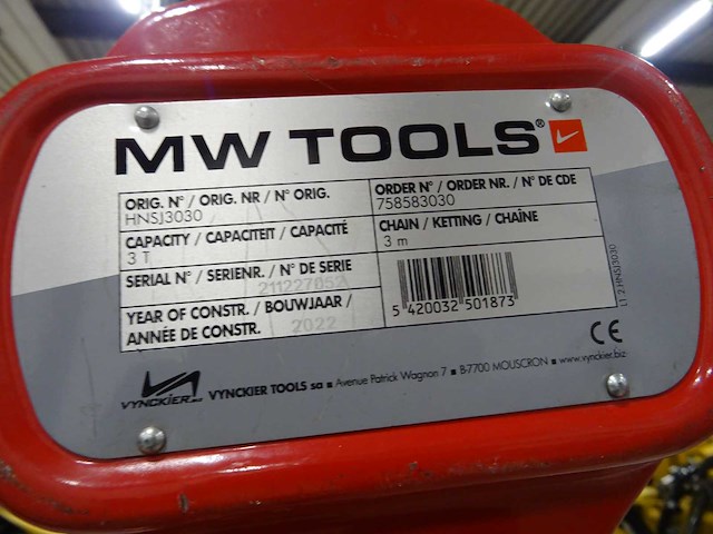 Mw tools - mobiele portaalkraan met takel - afbeelding 4 van  4