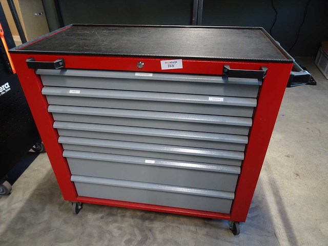 Mw tools - mobiele werktafel met inhoud - afbeelding 1 van  8