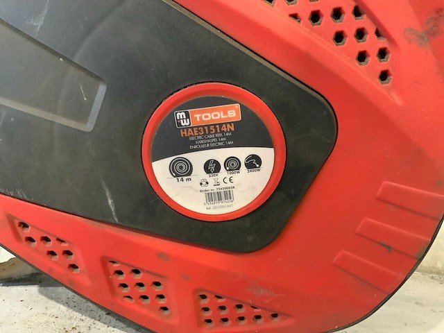 Mw tools hae31514n elektra verlengkabelhaspel met muurbeugel - afbeelding 2 van  2