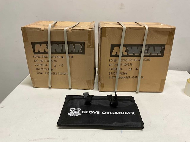 Mwear - set van 40 werkhandschoenen organizers - afbeelding 1 van  3
