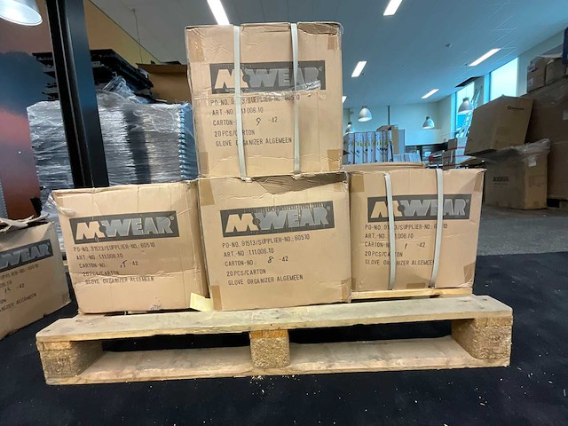 Mwear - set van 80 werkhandschoenen organizers - afbeelding 1 van  3