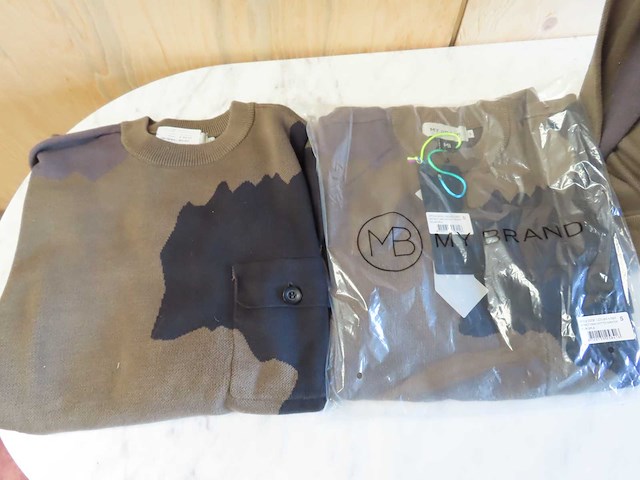 My brand - abstract camo knitted - trui (95x) - afbeelding 3 van  7