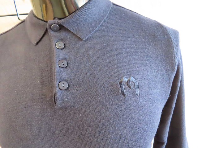 My brand - solid m longsleeve polo - trui (300x) - afbeelding 2 van  8