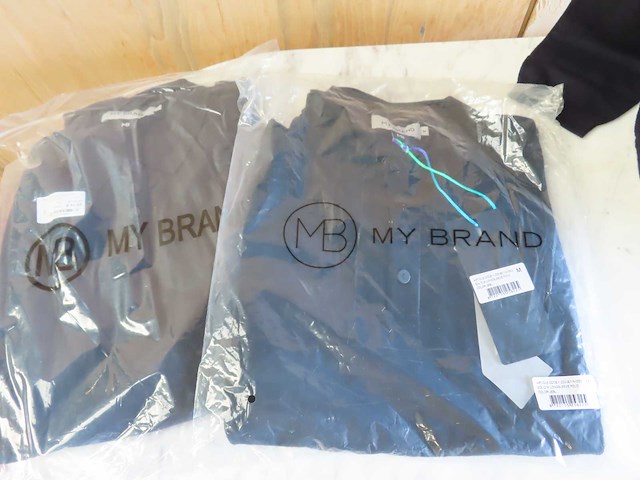 My brand - solid m longsleeve polo - trui (300x) - afbeelding 3 van  8
